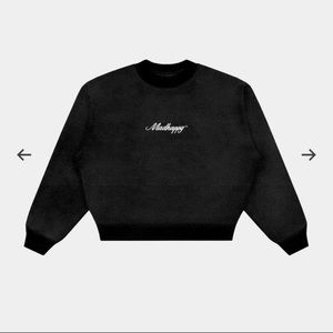 Madhappy black Signature Cropped Crewneck